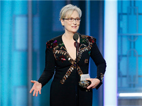 梅丽尔·斯特里普第74届美国电影电视金球奖终身成就奖获奖感言